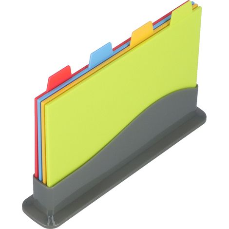 Planche à découper en polypropylène épais avec poignée, durable et robuste, facile à nettoyer et sans danger pour la cuisson. (1/5)