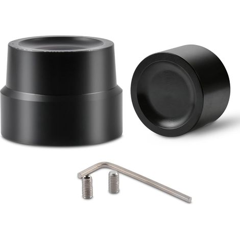 Kit de cache-écrou et cache-moyeu avant et arrière en aluminium CNC noir - Pour motos Sportster XL 883, XL 1200, Dyna, Touring, V-Rod, Softail et Glide (1/5)