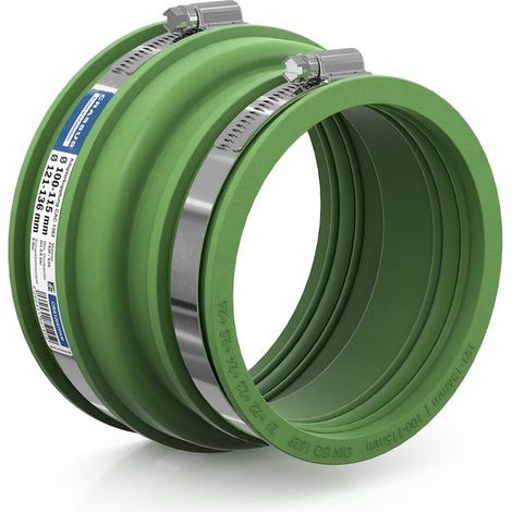 Raccord adaptateur CR CAC 1362 FKM (121-136 mm vers 100-115 mm), FKM / V2A