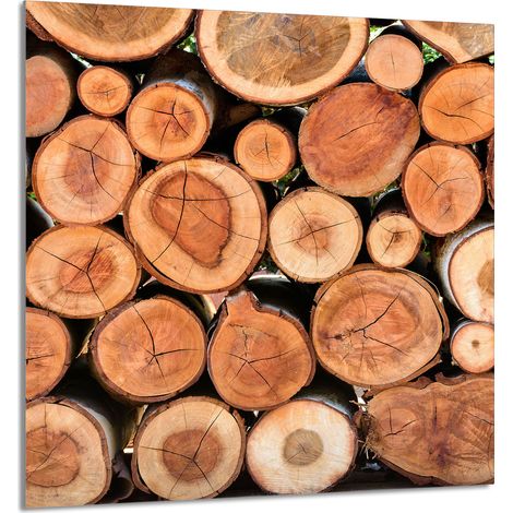 PANNELLO IN VETRO PER CUCINA 60x65 Legno (1/5)