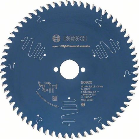 BOSCH Kreissägeblatt Expert for High Pressure Laminate, 216 x 30 x 2,8 mm, 64 (1/4)