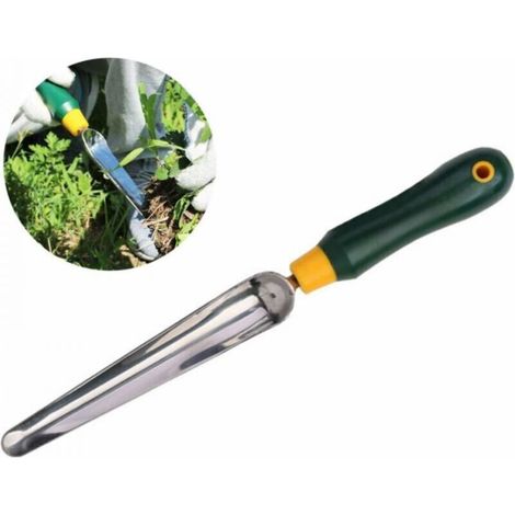 Pelle à mauvaises herbes, pelle à mauvaises herbes en acier inoxydable avec manche en plastique, en acier de haute qualité, résistant à la corrosion, contrôle efficace des mauvaises herbes, en vrac (1/5)