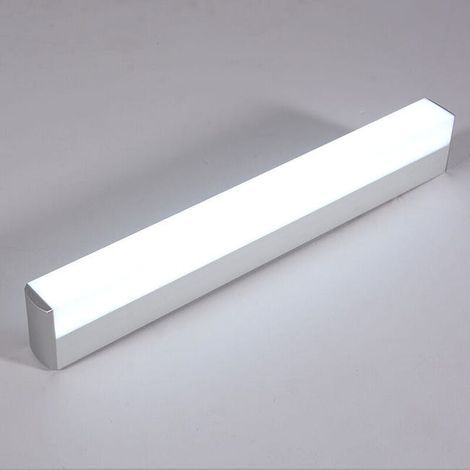 Wall Sconce with Closed Stainless Steel Shade + Makeup Lighting, Energy Saving, High Brightness LED - 55cm, White Light (1/5)