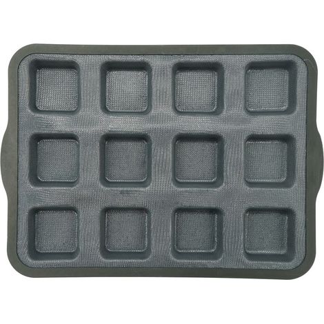Moule à gâteaux 12 carrés en silicone fibre de verre Zenker