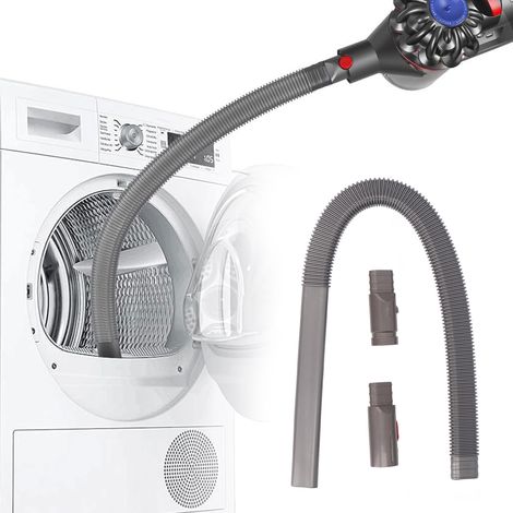 [Manguera de limpieza para el conducto de ventilación de la secadora] Manguera flexible de ABS de 81 cm para V6 V7 V8 V10 V11 V12 V15 con 2 conexiones (1/5)