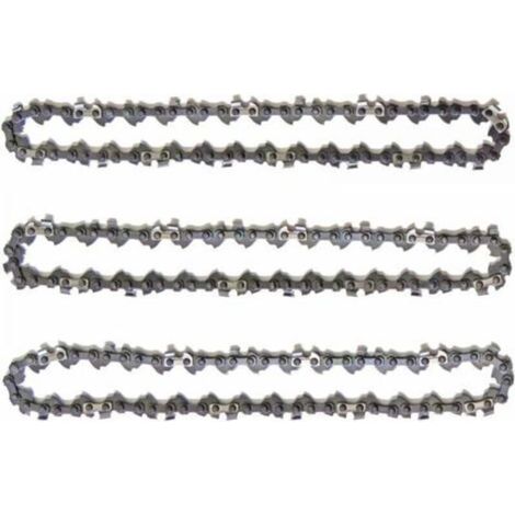 Lot de 3 Chanes d\\'lagueuse sur Perche pour Guide-Chane de 10\\\" (25 cm), 40 Maillons d\\'Entranement, Faible Rebond, Compatibles avec Black & Decker, Ryobi, Ferrex, Primaster et a (1/5)