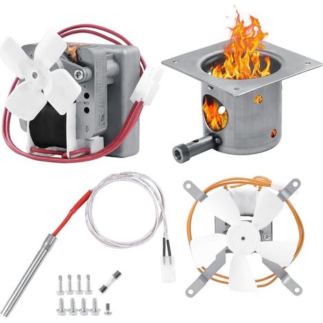 Kit de pièces de rechange pour Pit Boss,Traeger Wood Pellet Grills,Inclure2.0RPM Auger Motor, Hot Rod Ignitor,Fire Burn Pot,Ventilateur à induction,Convient pour le chef de camp,Z Grills Pellet Grill (1/5)