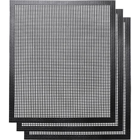 Filiyano-Tapis de cuisson en téflon pour gril et plancha, tapis de cuisson antiadhésifs, - 3 pièces (40 x 33 cm) (1/5)