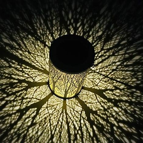 ZOLGINAH La lanterne solaire de LED accrochant les lumières solaires de la silhouette marocaine LED allume la lampe imperméable de éclairage extérieur de jardin pour la cour de patio (1/4)
