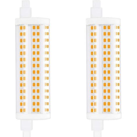 20W 118mm R7s Dimmbare LED-Lampe J118 Tageslicht 4000K 2200lm Doppelseitiger Strahler, entspricht einer 200W Halogenlampe für Zuhause, Wohnzimmer, Balkon, Hotel, Restaurant usw. (2 Stück) [Energieklas
