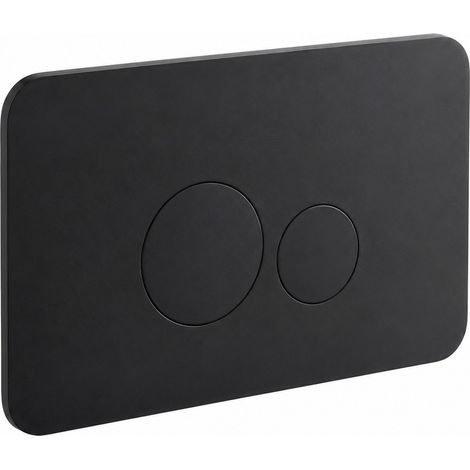 Placca di comando in colore nero opaco in acciaio inox compatibile con Geberit Mamoli 00000650000K Nero opaco (1/3)