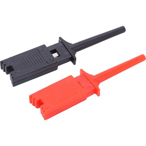 Leichte, flache Krokodilklemmen für elektrische Prüfungen, Eingangsspitzen mit Messklemme, 2er-Pack, für Multimeter (1/5)