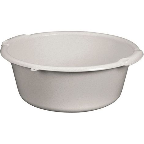 ALUMINIUM ET PLASTIQUE BASSINE RONDE 11L D38X16CM GRIS MOUCHETÉ RIVB11G