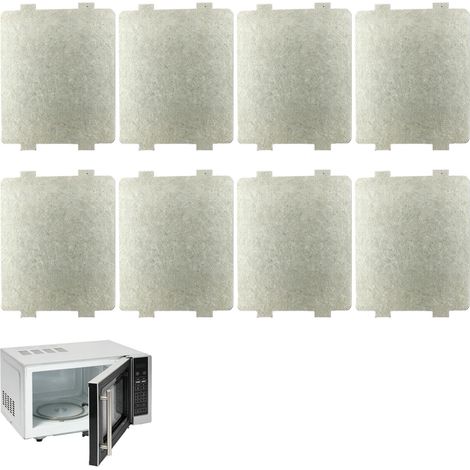 Lot de 8 housses universelles de rechange pour guide d'ondes pour four à micro-ondes, pièce de rechange pour la maison, le bureau, la cuisine, le restaurant (11,8 x 9,9 cm) (1/5)