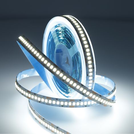 Tira led 24V 240 led/m 6000K 18W/m SMD2835 1800lum/m IP20 5 metros