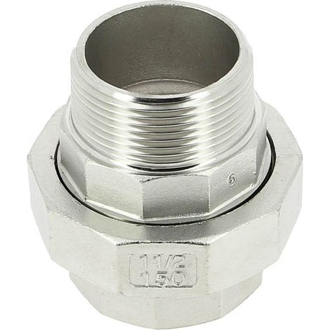 Raccord union inox Mâle Femelle 1"1/2