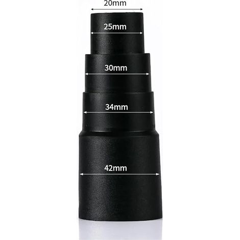 Adattatore universale per tubo flessibile di aspirapolvere (25/30/34/42 mm) - Bocchetta piatta rotante e spazzola turbo integrata (1/4)