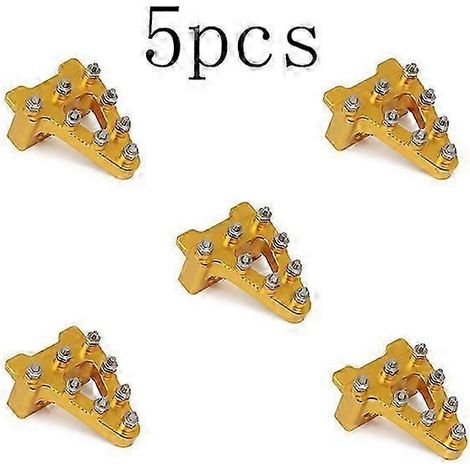 Embouts de pédale de frein arrière CNC pour moto Honda CRF50 XR50 SDG SSR Coolster 70 90 107 110 125cc (5 pièces dorées) (1/5)