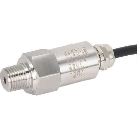 Transmetteur de pression, capteur transducteur 4-20 mA, sortie NPT1/4 pour air et eau, alimentation CC 10-36 V, ligne droite