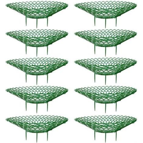 Lot de 10 supports de fraises pour petits plants de fraises avec 3 pieds de support robustes, supports de cadre de culture pour fraises – Gardez les baies propres (Lot de 10 pièces) (1/5)