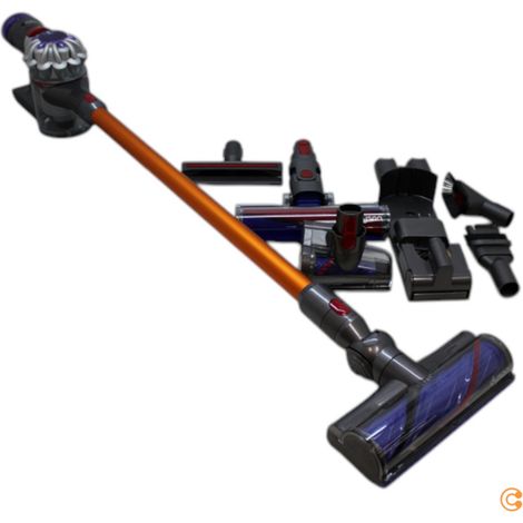 [GEBRAUCHT] B-Ware Dyson V8 Absolute Stielstaubsauger Zyklon Akku Silber Gelb 40 Minuten Laufzeit