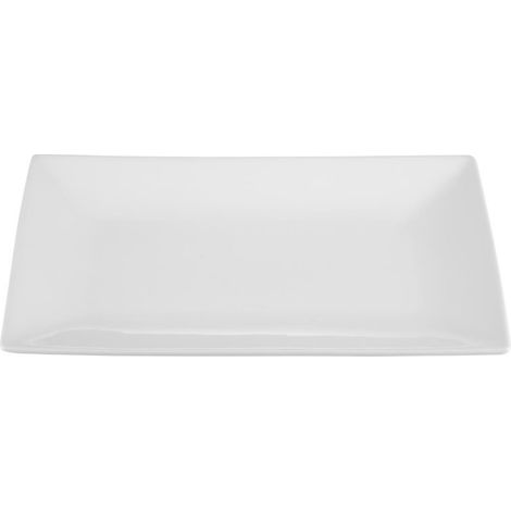Plat Rectangulaire de Service en Porcelaine Blanche 310 x 180 mm - Boite de 2 - Olympia (1/5)