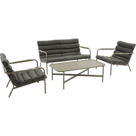 Set di mobili da giardino solani 4 posti caffè - Hespéride
