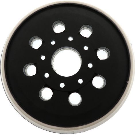 Selbstklebender Stützteller für 123-mm-Elektroschleifer (5 Zoll), 8 Löcher, PU-Klettverschluss, für Bosch GEX125-1A (1/5)