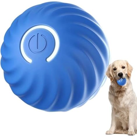Balle de jeu pour chien rechargeable USB avec LED lumineuses - Jouet interactif roulant pour amoureux des chiens