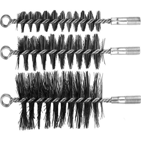 Lot de 3 brosses pour conduits de poêle, brosses de cheminée, pour tuyaux de cheminée (diamètre 30/50/80 mm) (1/5)