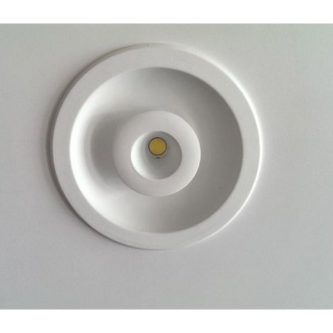 Empotrable LED SMD+LED COB redondo “Eye” con doble encendido (14W 2CCT 1260lm) IP20 Ø12cm fabricado en aluminio color blanco (1/3)