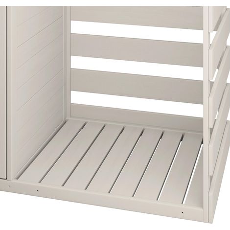 Mömax Gartenschrank Vera Weiß Echtholz (1/5)