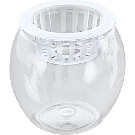 Aquarium Hydroponique - Réservoir Double Usage pour Betta/Goldfish - Plastique Transparent - Multiple Dimensions (45g à 280g) avec Pot de Culture Rétractable et Planificateur d'Entretien Facile