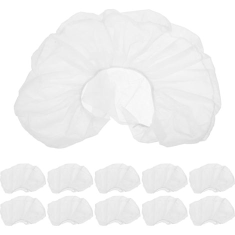 Housses D'Appui-Tête Jetables En U Lot De 50 Blanc Non Tissé Respirantes Et Jetables, Fil Élastique, Pour Salons De Beauté Et Spa, Voyages (1/5)
