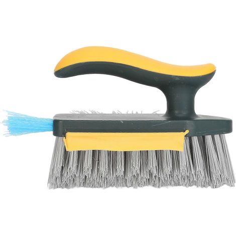 Brosse à récurer à 3 faces pour joints de carrelage, manche ergonomique multifonctionnel en forme de V, brosse à récurer pour joints de carrelage à usage domestique (1/5)