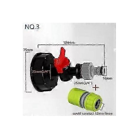 1000L IBC-Wasserspeichertank mit S60x6-Adapterventil und 3/4-Zoll-Hahnanschluss, robuster Industrietank für Flüssigkeiten, komplette Ausrüstung, für landwirtschaftliche und professionelle Anwendungen. (1/2)