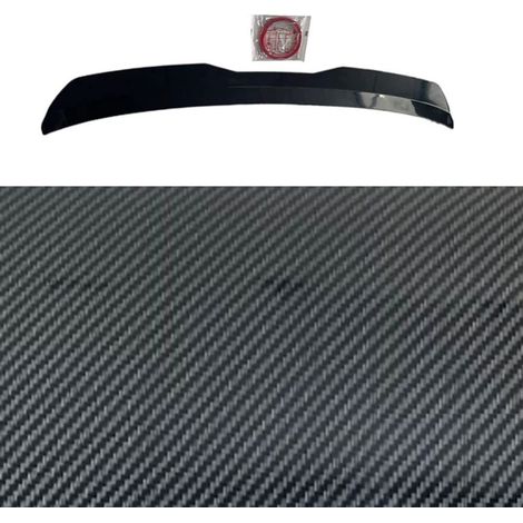 Selbstklebender Heckspoiler für Traktor & Nutzfahrzeuge – sportliches Design, verbesserte Aerodynamik, einfache Montage - Carbon-Optik in Schwarz (1/5)