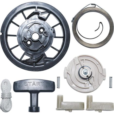Kit de poulie de démarreur à rappel avec ressort, poignée, corde et cliquet pour Honda GX120 GX160 GX200, Poulie de démarreur, Ressort de rappel, Poignée de démarreur, Corde de démarreur, Cliquet de d (1/5)