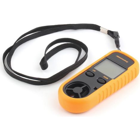 APEX Anémomètre numérique LCD, thermomètre de mesure de la vitesse du flux d'air pour téléphone portable, adapté aux activités de plein air. (1/5)