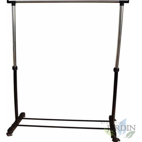 Mobiler Kleiderständer mit Rollen 80 x 160 cm  Kleiderständer zur Organisation Ihrer Kleidung