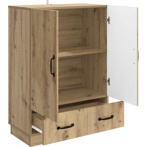 Sideboard/Anrichte/Buffet Artisan-Eiche 66 x 34,5 x 92 cm Holzwerkstoff LXWW723800 (1/5)