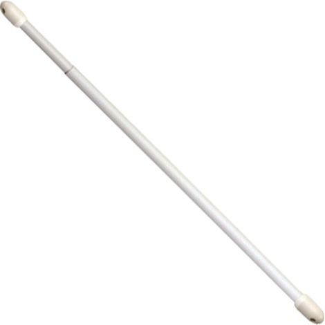 Supporto trasparente ovale allungabile bianco 40-60 cm. (2 pezzi)