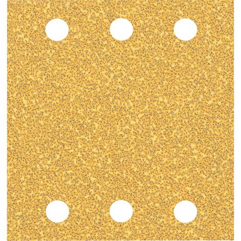 Bosch – Feuille abrasive rectangle 115x107mm grain 40 – Fixation Velcro pour ponceuse excentrique – Lot de 10 – 2608900890