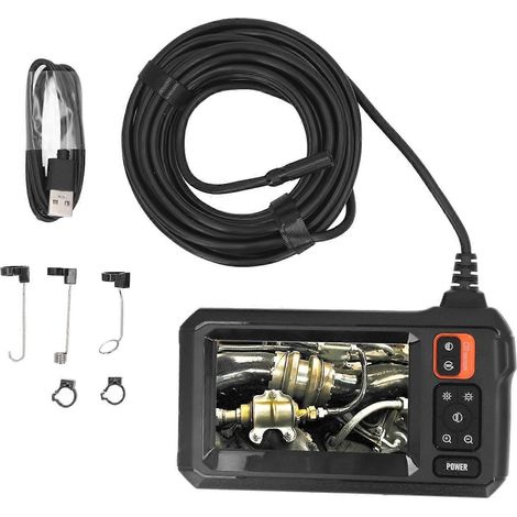 Industrielles Endoskop mit 8-mm-Objektiv, Inspektionskamera mit HD-Bildschirm für die Automobilindustrie