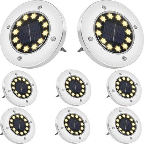 Online Store - 12 LED Outdoor Solar Garden Lights, Waterproof Solar Garden Lights for Patio (1/3)