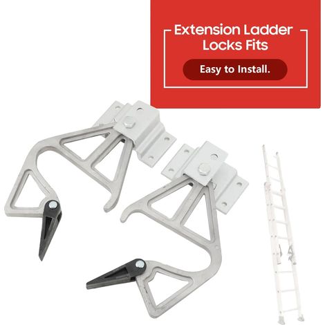 Kit de verrouillage pour échelle télescopique, alliage d'aluminium, 10×22,5×1 cm, hauteur réglable, installation conviviale, compatibilité polyvalente (1/5)