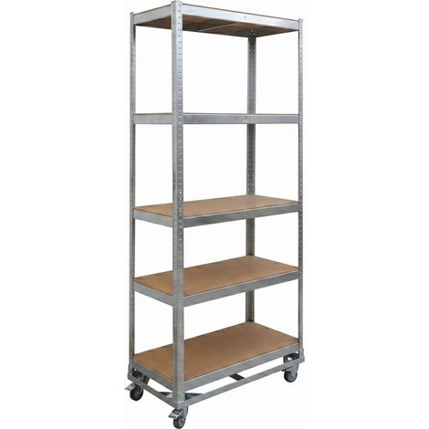 Étagère métallique mobile - Acier robuste, réglable (1/5)