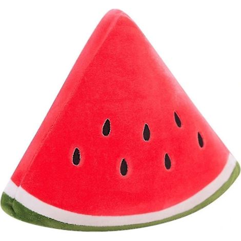 Coussin câlin pastèque, oreiller doux et confortable, toucher agréable, cadeau idéal pour Noël et anniversaire, peluche décorative moelleuse. (1/5)