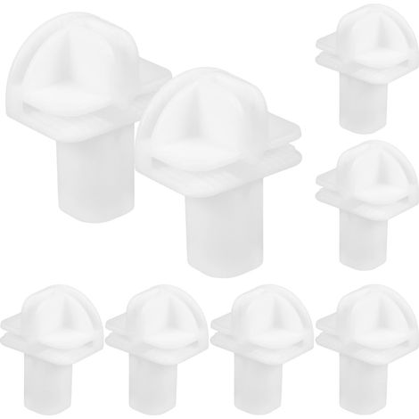 Lot de 8 Clips de Fixation en Plastique Blanc Résistants à L'usure pour Cubes de Rangement Modulaires Assemblage Facile pour Dressing (1/5)