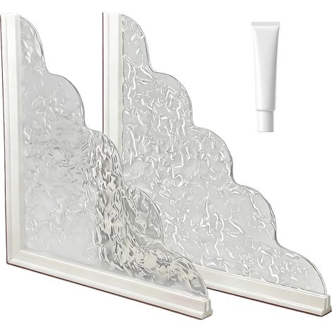 splash guard 2 adhesive corner water protectors bathtub